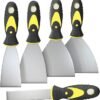 5Pcs Putty Knife, Set, 1" 2" 3" 4" 5" Scraper, Spackle Knife, Paint Scraper, Scraper Tool, No Rusting, Perfect For Repairing Drywall, Removing Wallpaper, Mud, Plaster Scraping