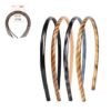 Scunci by Conair Effortless Beauty Skinny headband -plastic Headbands for Women and Men - hair accessories for women - Neutral Colors - 4 Count