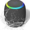 Bluetooth Speakers,Portable Wireless Speaker with 15W Stereo Sound, IPX6 Waterproof Speaker with LED Light, Bluetooth TWS, Portable Speaker for Shower Outdoor Party Beach Camping